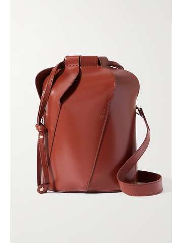 CHLOÉ Tulip small paneled leather bucket bag