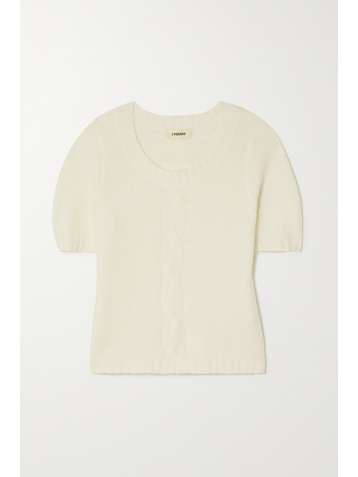 L'AGENCE Liz bouclé-knit sweater