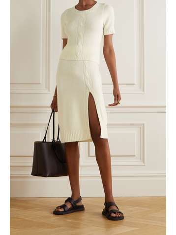 L'AGENCE Liz bouclé-knit sweater