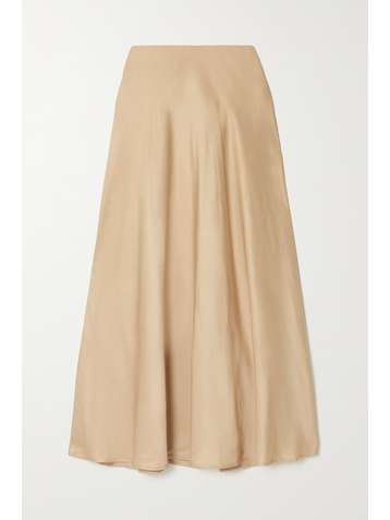 L'AGENCE Clarisa satin maxi skirt