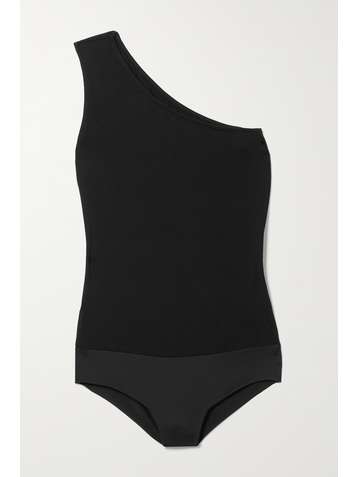 L'AGENCE Dina one-shoulder stretch-jersey bodysuit