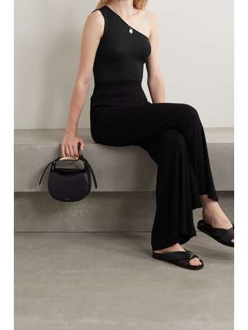 L'AGENCE Dina one-shoulder stretch-jersey bodysuit