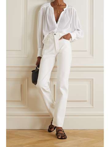 L'AGENCE Farah crepon blouse