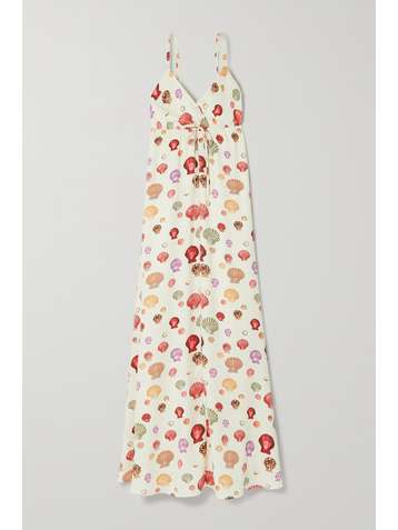L'AGENCE Sachi printed crepe maxi dress