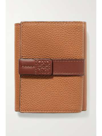 LOEWE Portefeuille en cuir texturé bicolore