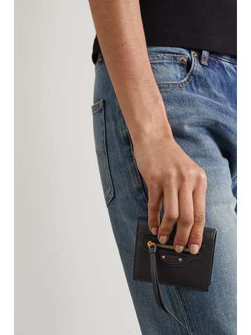 BALENCIAGA Neo Classic Portemonnaie aus strukturiertem Leder