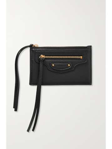 BALENCIAGA Porte-cartes en cuir texturé Neo Classic