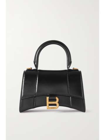 BALENCIAGA Hourglass XS leather tote