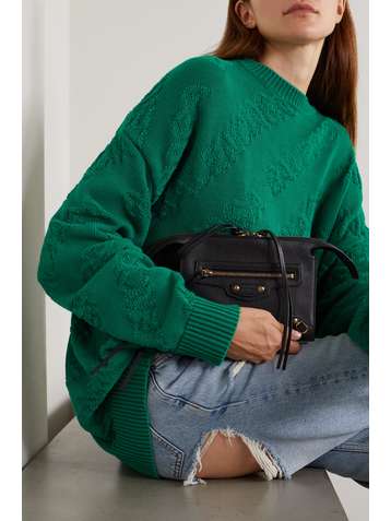 BALENCIAGA Neo Classic Beutel aus strukturiertem Leder