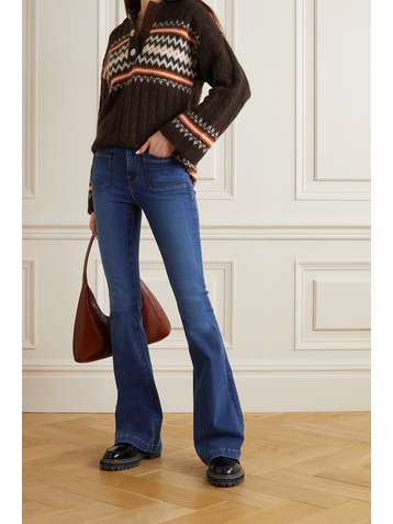 FRAME Le Bardot high-rise flared jeans
