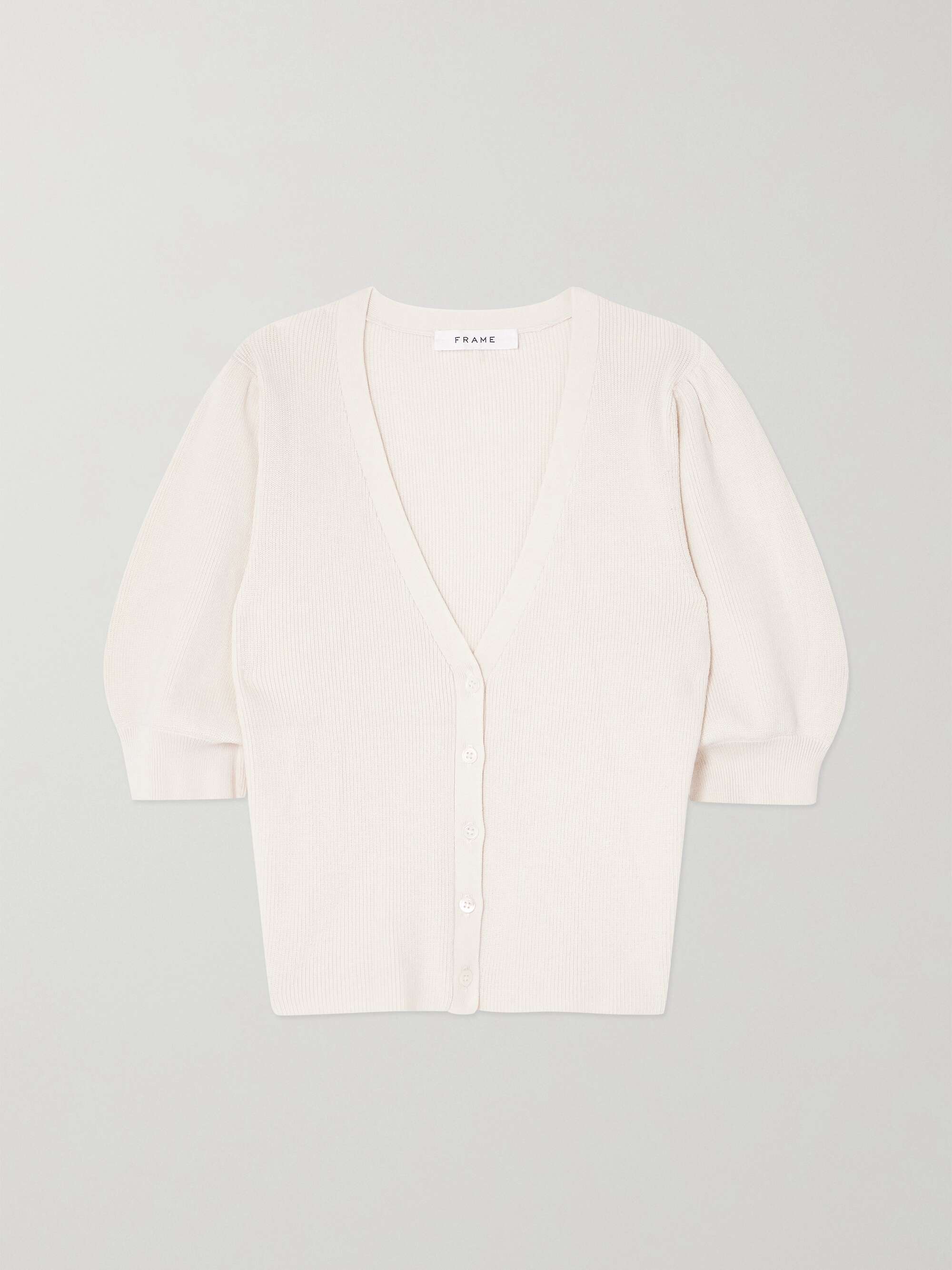 FRAME Jocelyn ribbed-knit cardigan | NET-A-PORTER
