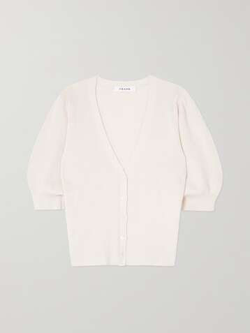 FRAME Jocelyn ribbed-knit cardigan
