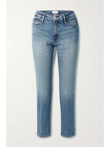 FRAME Le Nouveau high-rise straight-leg jeans