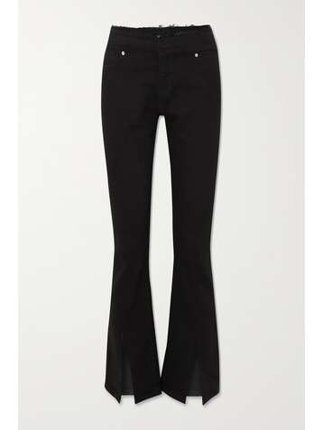 FRAME Le Mini Boot distressed mid-rise jeans