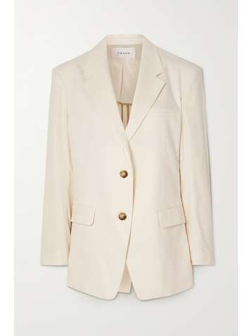 FRAME Grandfather cotton-blend blazer