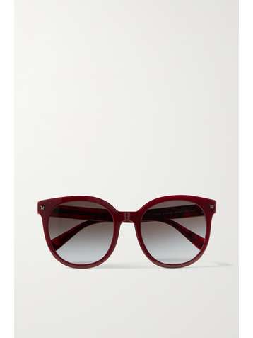 VALENTINO Valentino Garavani round-frame acetate sunglasses