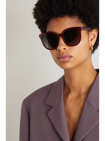 VALENTINO Valentino Garavani round-frame acetate sunglasses