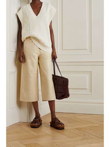 HOLZWEILER Jupe-culotte en cuir Celice