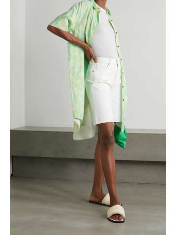 HOLZWEILER Lafayette floral-print twill shirt dress