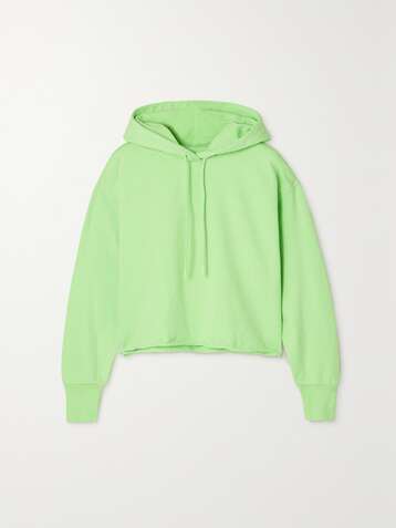 HOLZWEILER + NET SUSTAIN Bilbo verkürzter Hoodie aus Biobaumwoll-Jersey