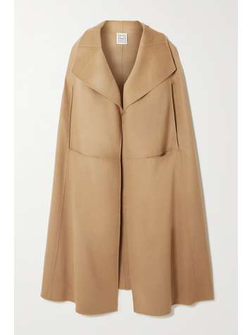 TOTÊME Signature Cape aus einer Woll-Kaschmirmischung