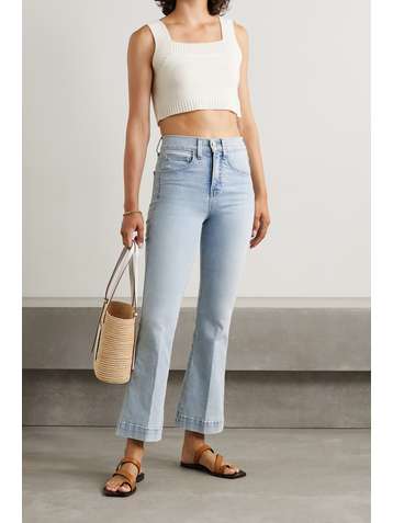 VERONICA BEARD Carson high-rise flared jeans