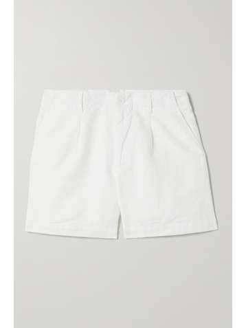 ALEX MILL Boy pleated linen and cotton-blend shorts