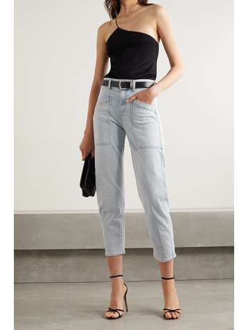 VERONICA BEARD Charlie high-rise tapered jeans