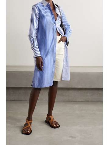 ALEX MILL Kelsey striped cotton shirt dress