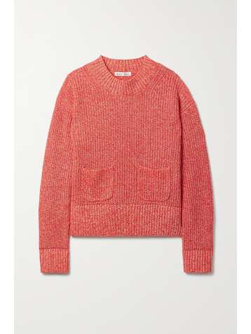 ALEX MILL Hank ribbed cotton and linen-blend sweater