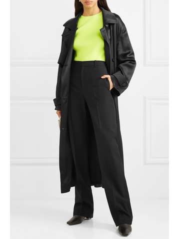 BALENCIAGA Wool-gabardine straight-leg pants