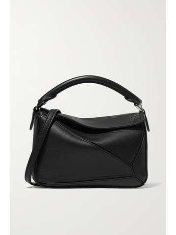 LOEWE Puzzle mini textured-leather shoulder bag