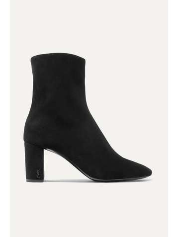 SAINT LAURENT Lou suede ankle boots
