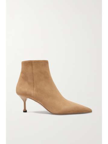PRADA 65 suede ankle boots