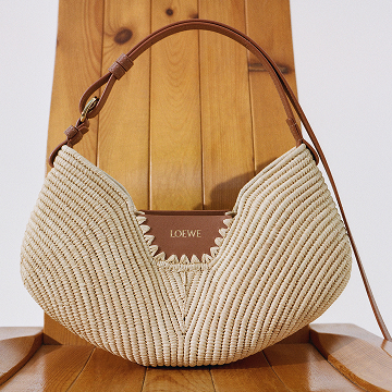 LOEWE + Paula's Ibiza The Punch Hole leather-trimmed raffia LOEWE + Paula's Ibiza The Punch Hole leather-trimmed raffia