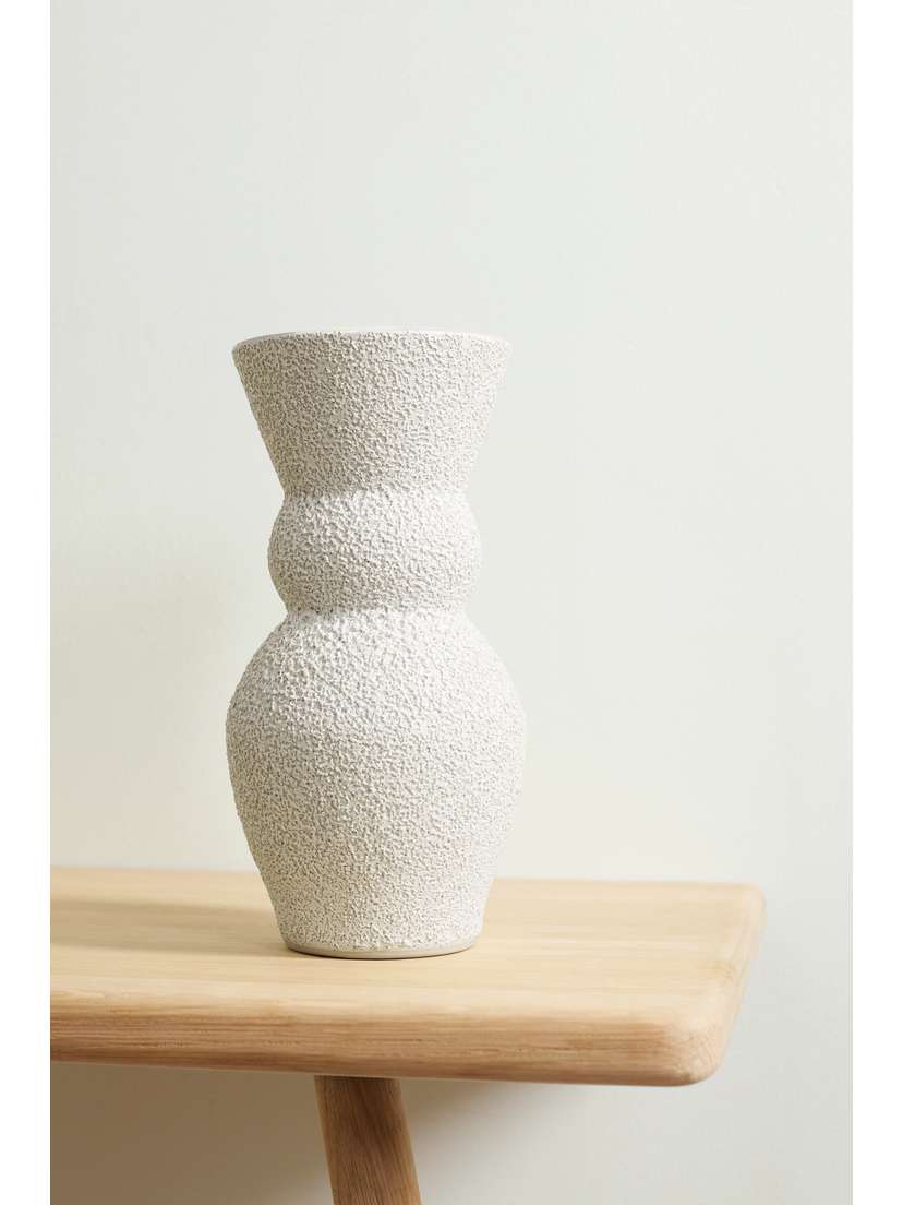 MARLOE MARLOE + Net Sustain Lucie Glazed Ceramic Vase