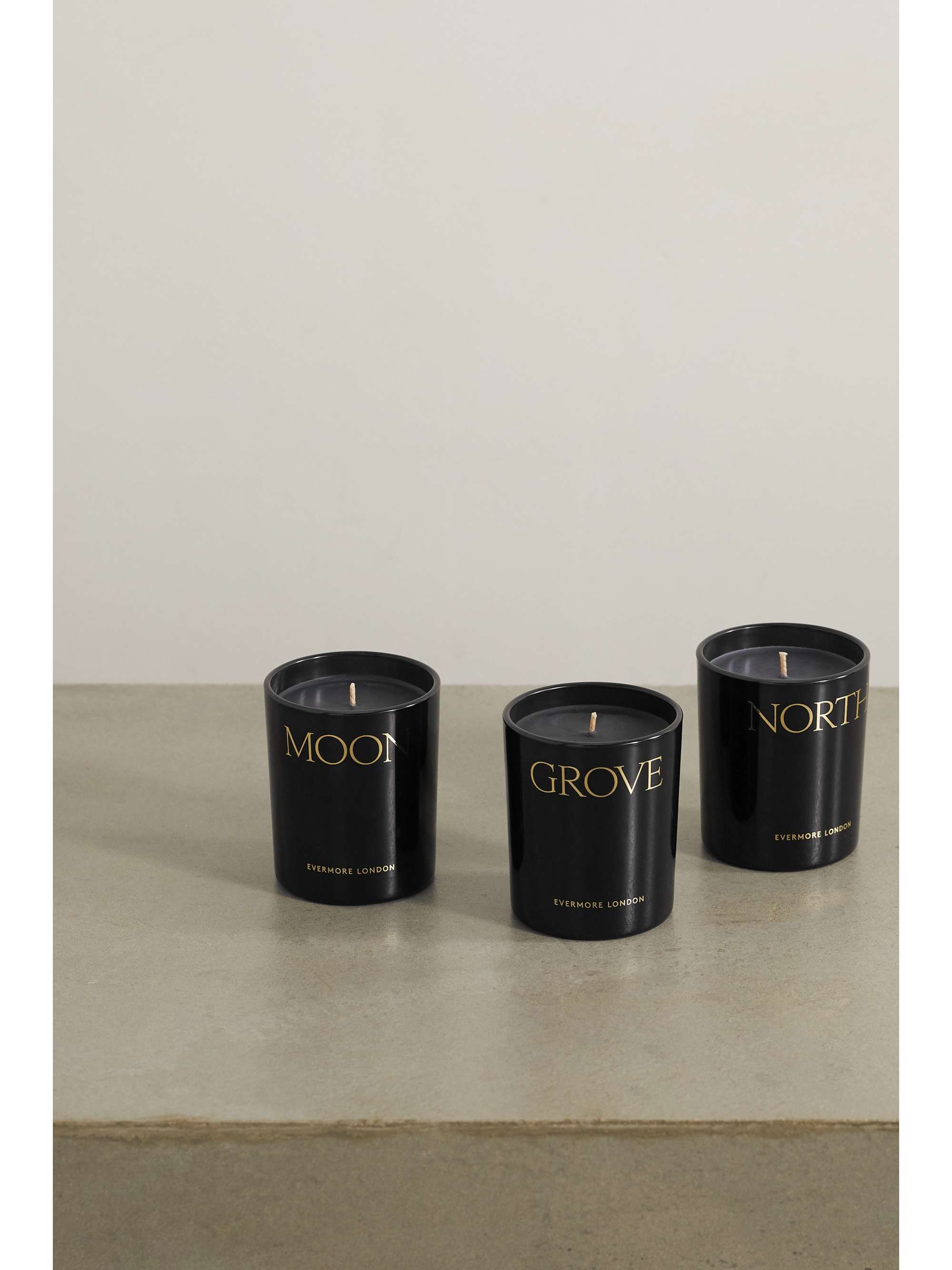 Black Nightfall Scented Candles 3 X 145g Evermore Net A Porter