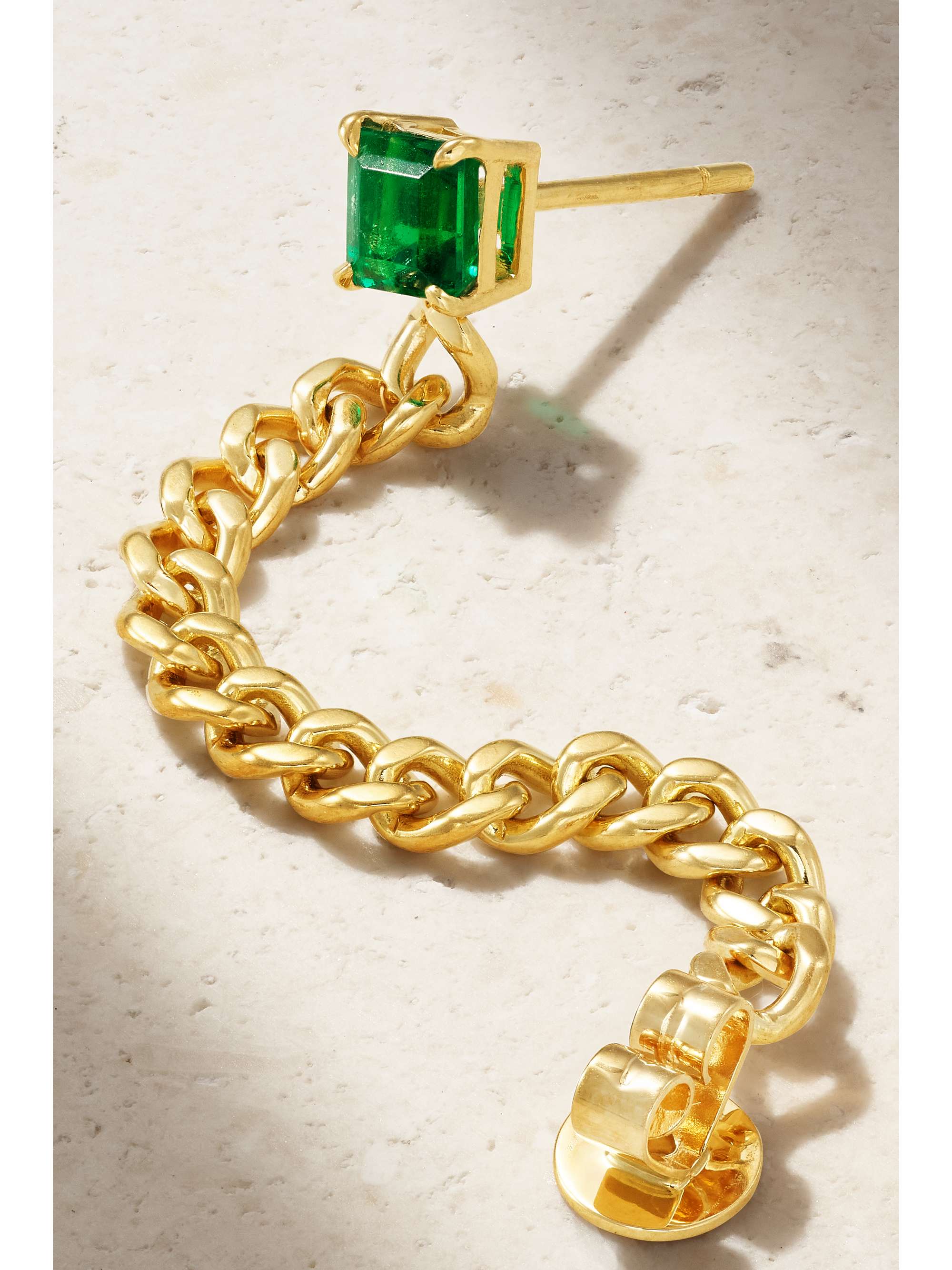 ANITA KO 18-karat gold emerald earring