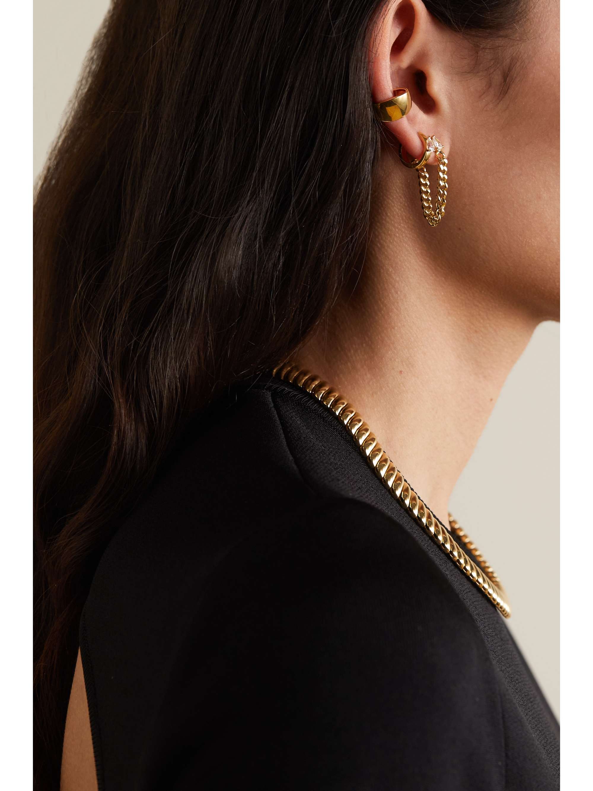 ANITA KO 18-karat gold diamond earring