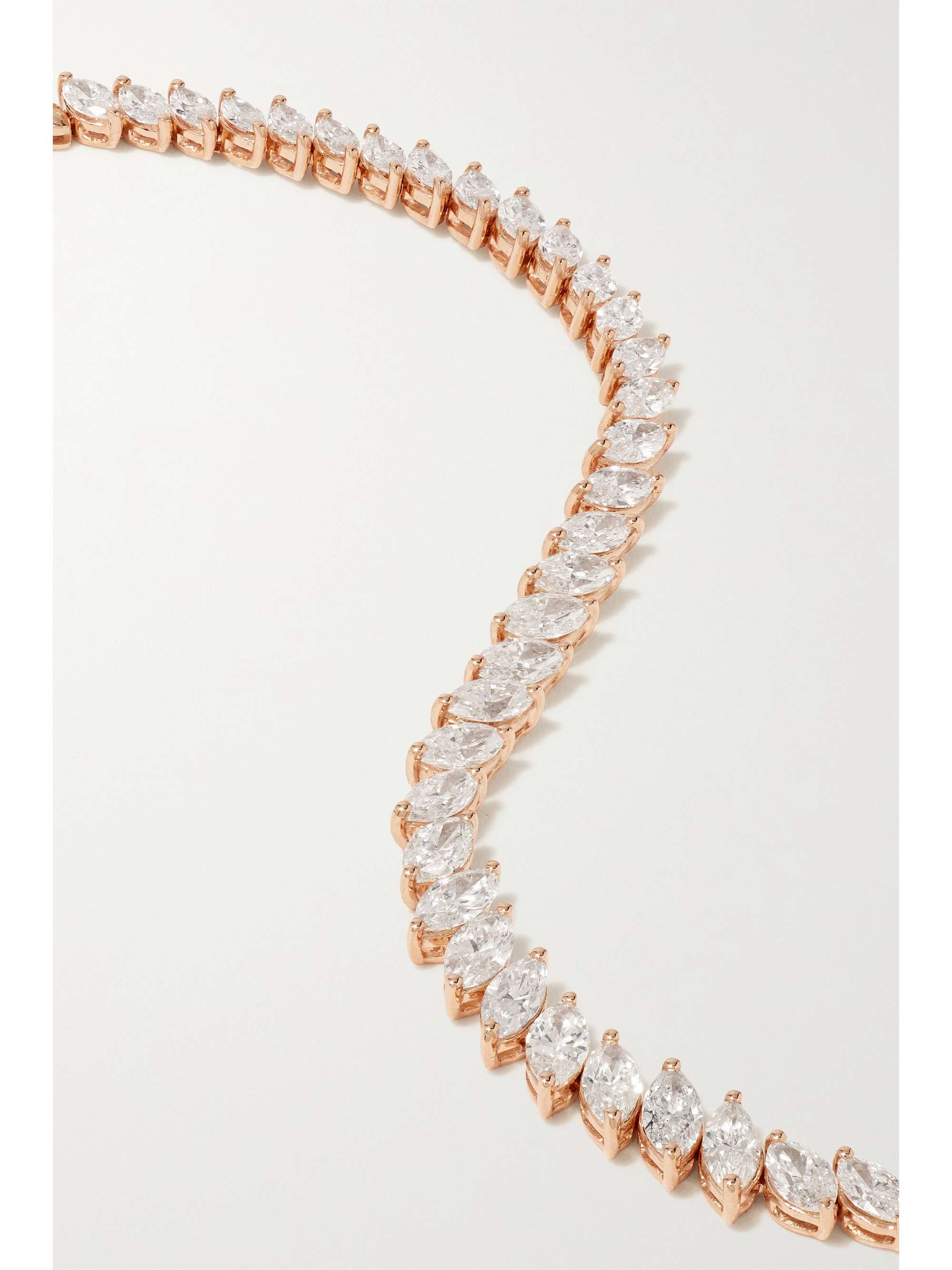 ANITA KO 18-karat rose gold diamond necklace