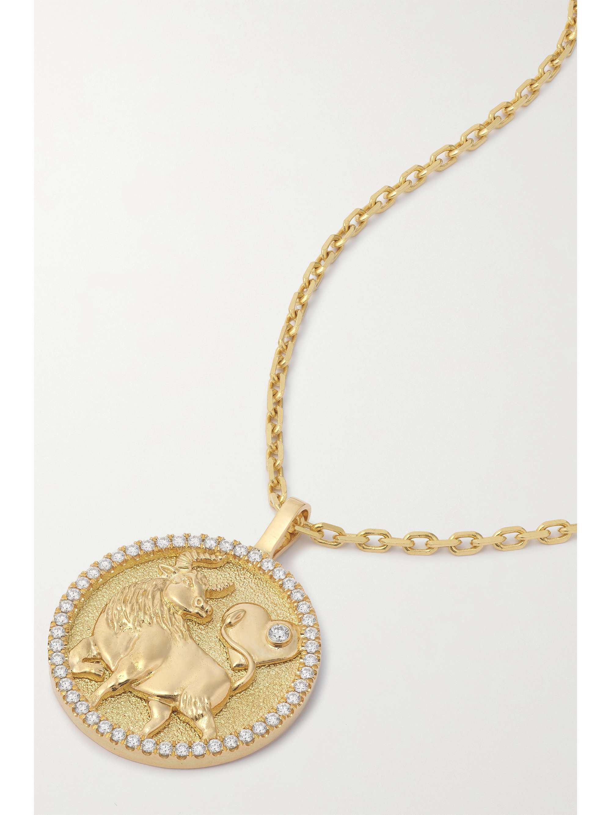 ANITA KO Lucky Ox 18-karat gold diamond necklace