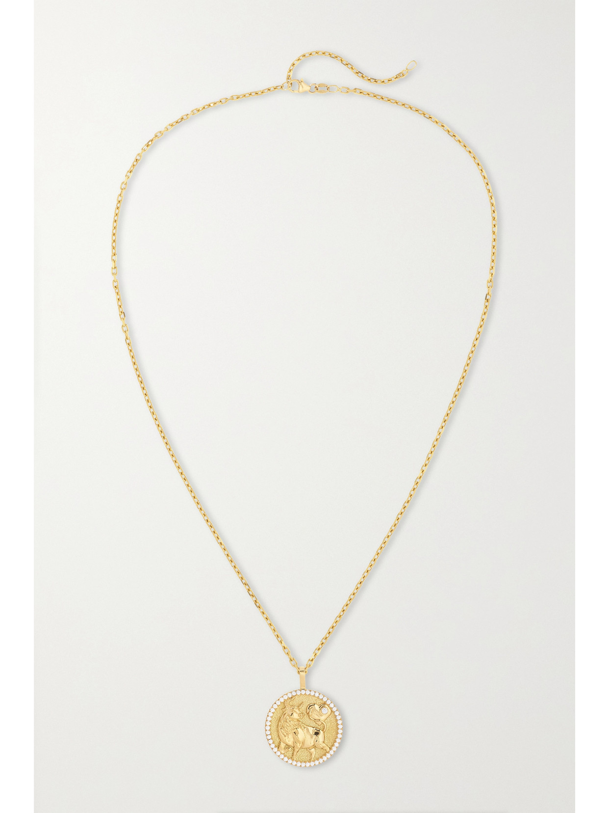 Anita Ko - Lucky Ox 18-karat Gold Diamond Necklace - one size 22 Awaiting product image