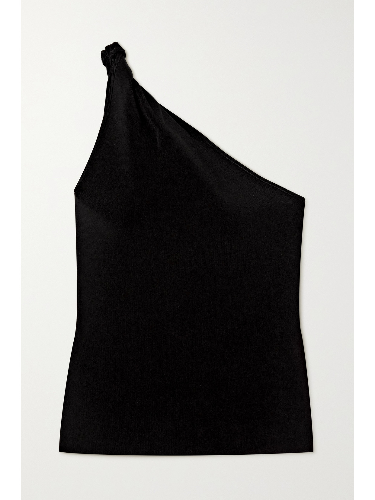 GALVAN PERSEPHONE ONE-SHOULDER STRETCH-KNIT TOP