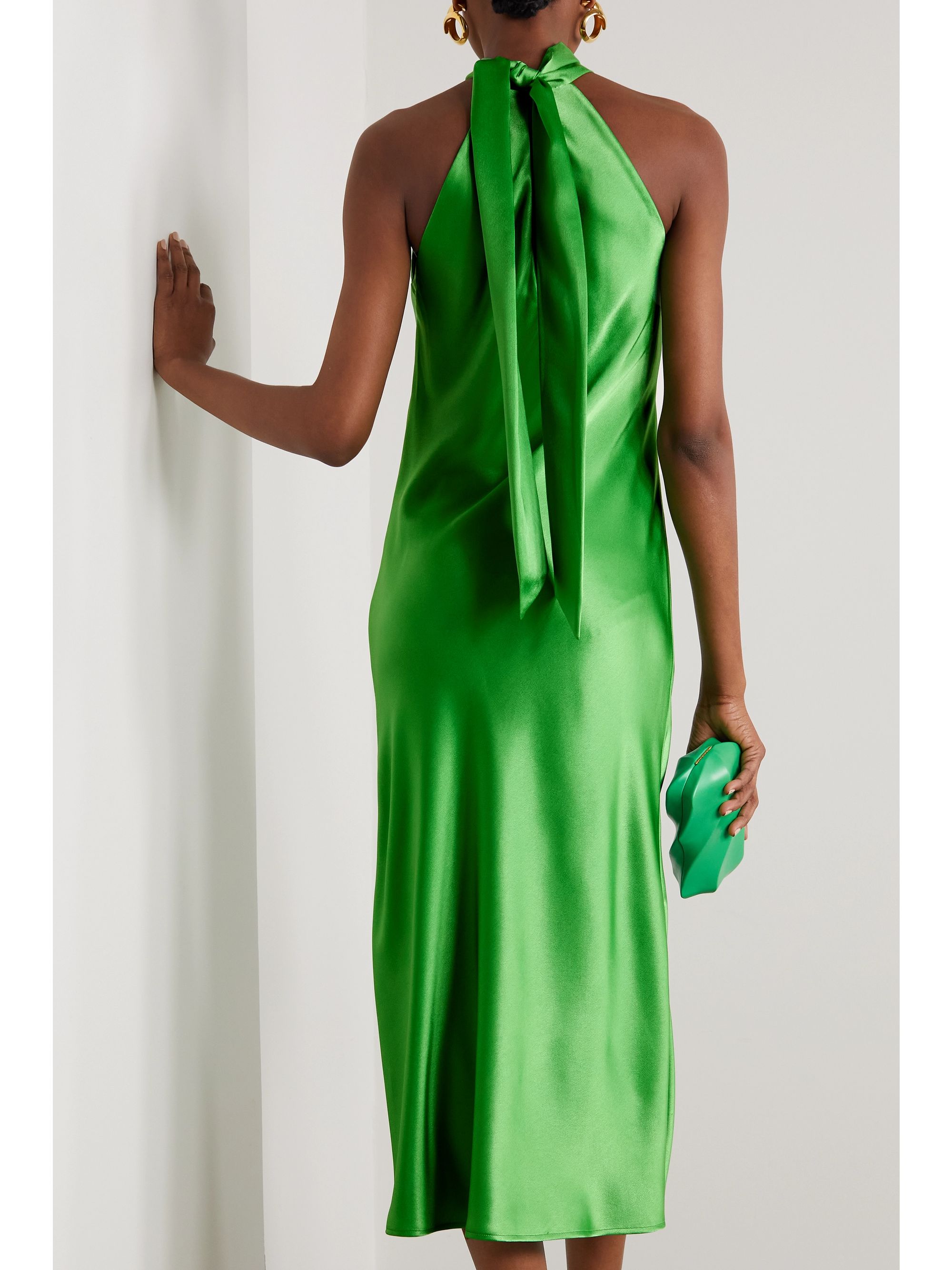 green halterneck