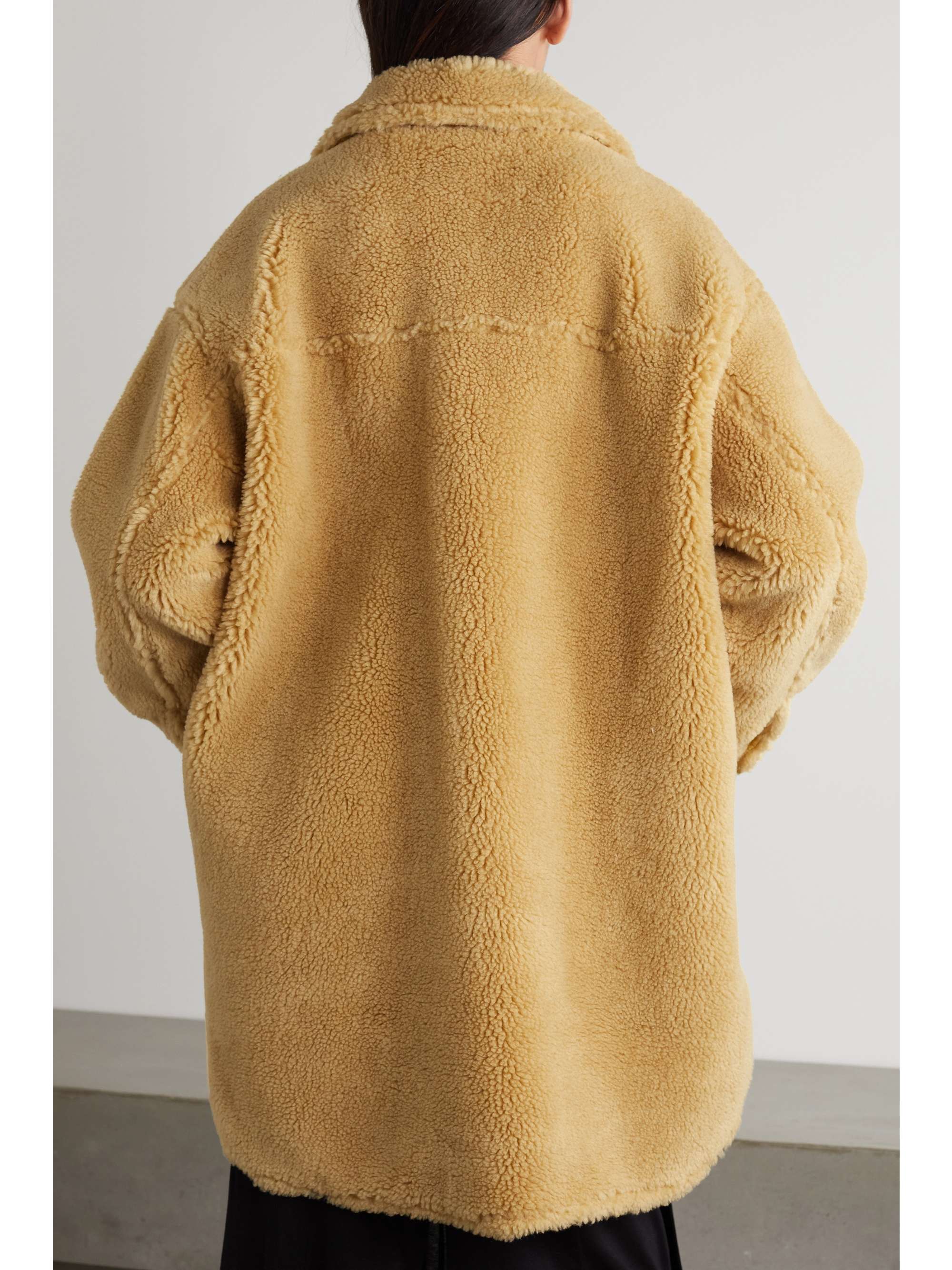 oversized faux shearling jacket