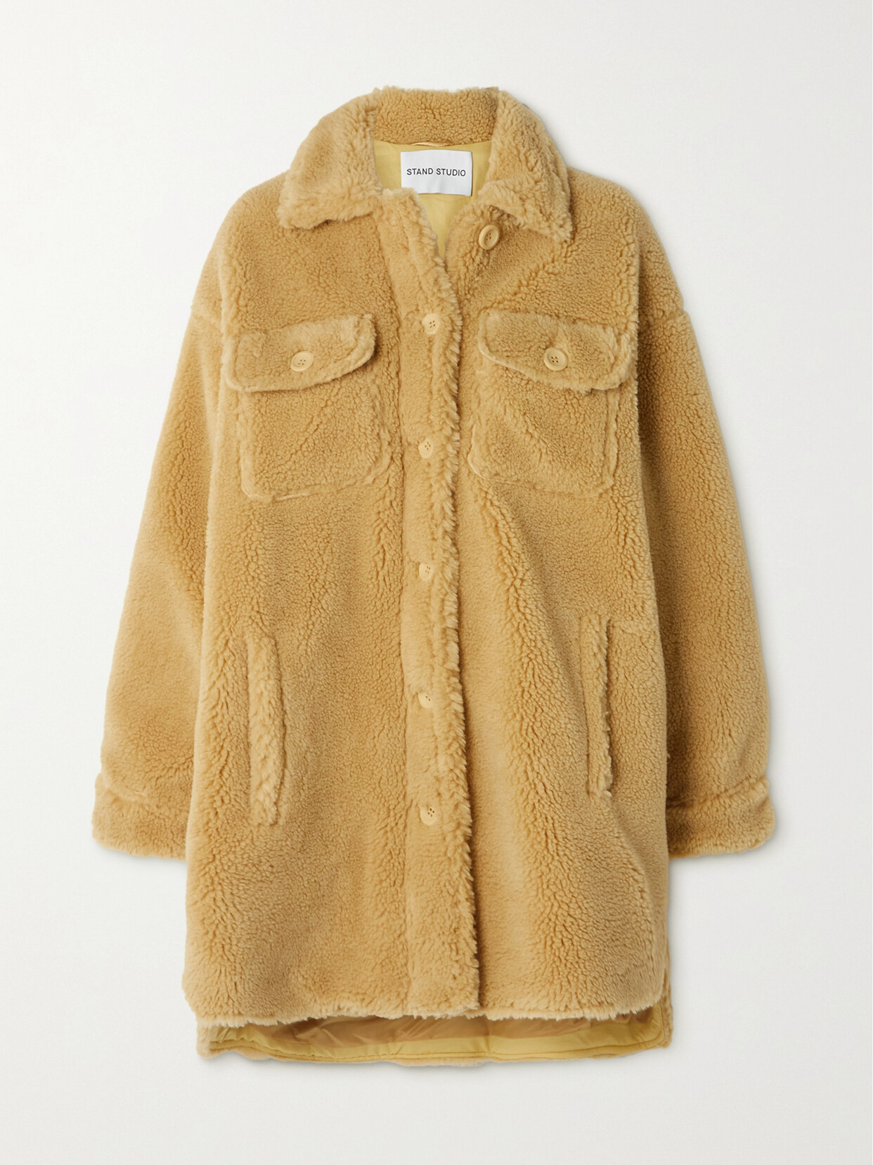 STAND STUDIO SABI OVERSIZED FAUX SHEARLING JACKET