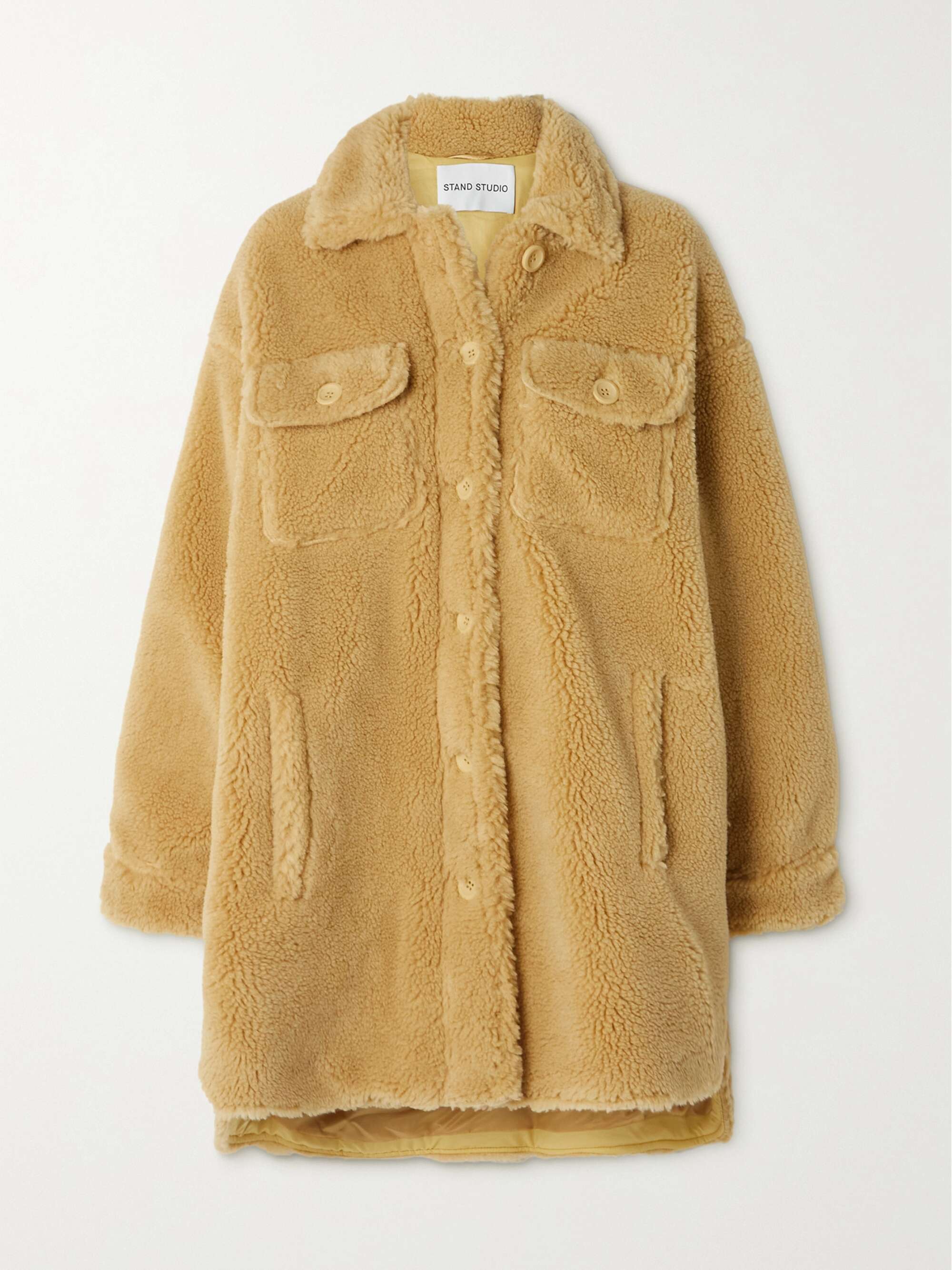 oversized faux sherpa jacket