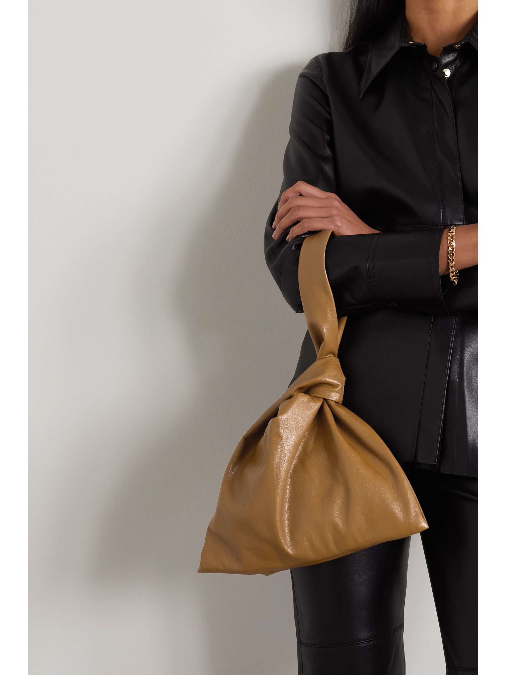 Tan Jen vegan leather tote