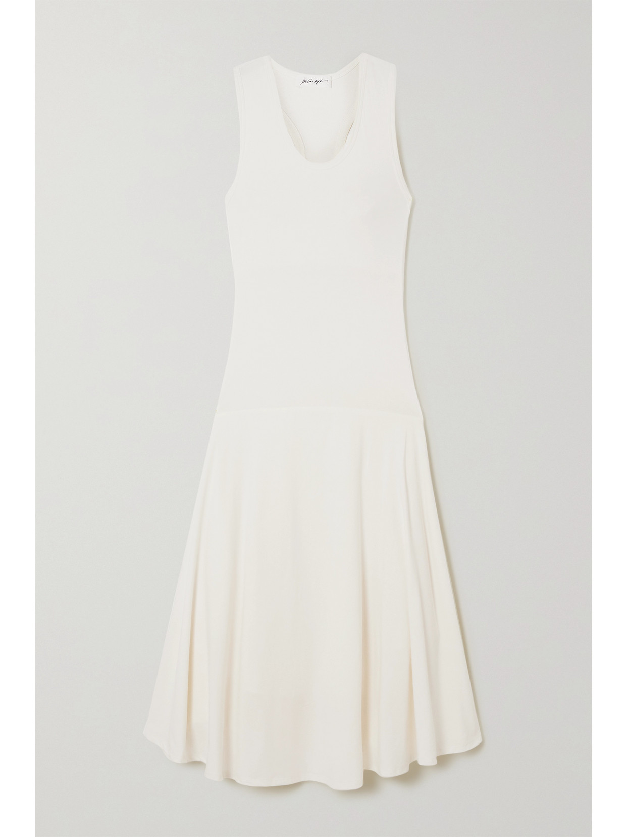 The Line By K - Cian Cutout Stretch-cotton And Modal-blend Jersey Dress - Off-white