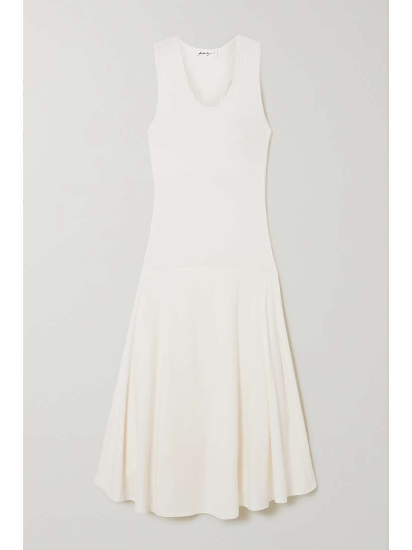 THE LINE BY K Cian Cutout Stretch-cotton And Modal-blend Jersey Dress